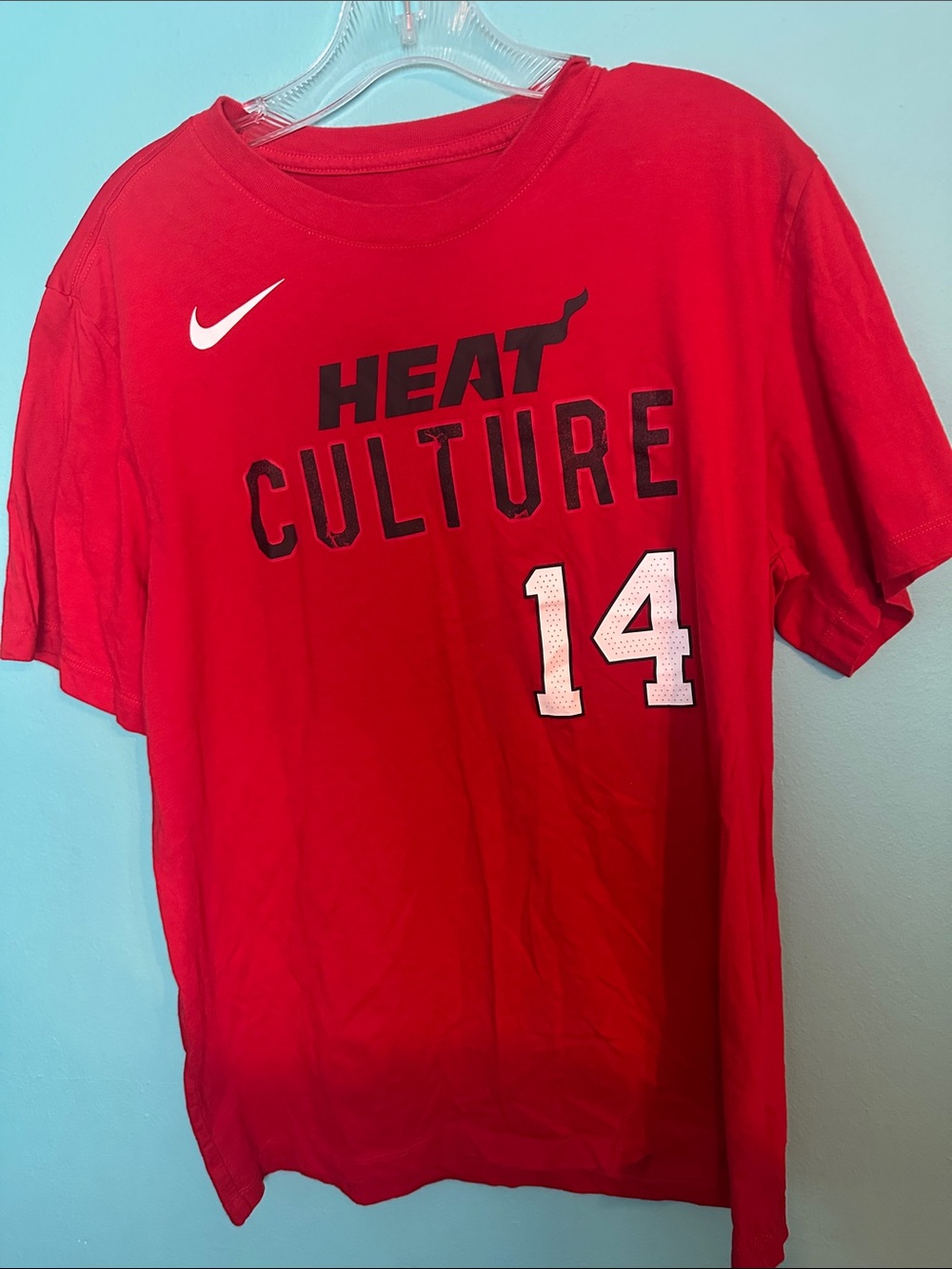 Nike Miami Heat Basketball Heat Culture Herro 14 Tshirt L
